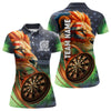 Maxcorners Personalized American Flag Lion Dart Shirts For Men Custom Grunge Patriotic Darts Team Jerseys LM1506