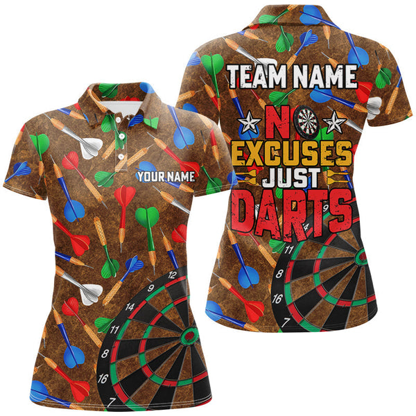 Maxcorners No Excuses Just Darts Jersey Customized Name, Team Name 3D Shirt