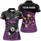 Maxcorners Purple Give Me A Shoot Billiard Jersey Customized Name, Team Name 3D Shirt