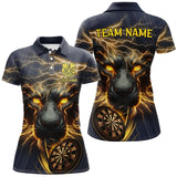 Maxcorners Storm Lion Panther Darts Jersey Customized Name, Team Name 3D Polo Shirt