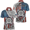 Maxcorners Personalized Usa Flag Archery Shirts For Men Custom Patriotic Archery Jerseys For Team Archers
