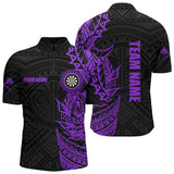 Maxcorners Purple Tribal Darts Jersey Customized Name, Team Name 3D Shirt Unisex