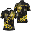 Maxcorners Yellow Dart Board Hazy Smoke Custom 3D Dart Shirts For Men, Darts League Team Shirt Dart Jerseys
