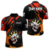 Maxcorners Funny Skull Dart Shirts For Men Custom Dart Team Jersey, Best Darts Outfit LM1625