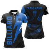 Maxcorners Personalized Blue Billiard Tournament Jerseys, Best 8 Ball Pool Billiard Shirts For Team