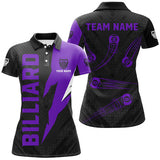 Maxcorners Personalized Purple Billiard Tournament Jerseys, Best 8 Ball Pool Billiard Shirts For Team