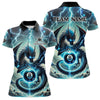 Maxcorners Personalized Thunder Lightning Dragon Billiard Shirt For Men, Blue 8 Ball Pool Team Jersey LM2707
