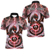 Maxcorners Personalized Thunder Lightning Dragon Billiard Shirt For Men, Red 8 Ball Pool Team Jersey LM2707