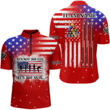 Maxcorners It'S Not The Cue It'S The Skill Custom American Flag Women Billiard Shirt Funny Billiard Jersey |Red