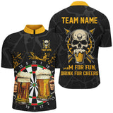 Maxcorners Funny Darts And Beer Aim For Fun Drink For Cheer Darts Jersey Customized Name, Team Anme 3D Shirt