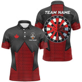 Maxcorners Darts Canadian Patriotic Customized Name, Team Name 3D Polo Shirt Unisex