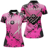 Maxcorners Breast Cancer Awareness Pink Camo Custom Men Billiard Shirts, 8 Ball Pool Pink Jerseys For Pooler