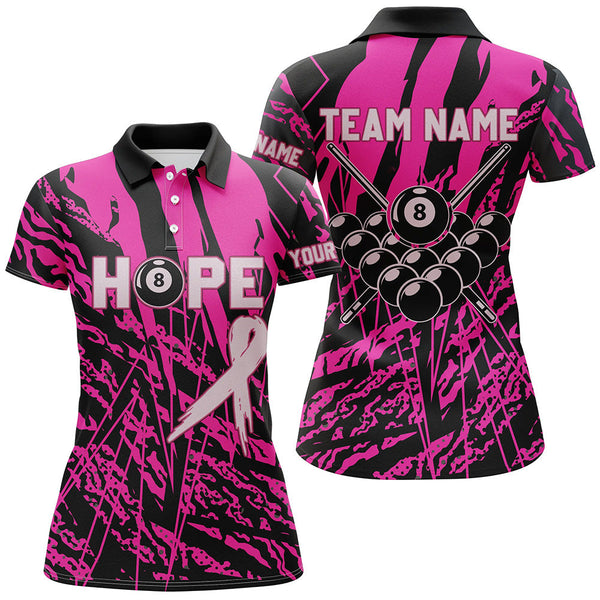 Maxcorners Breast Cancer Awareness Pink 8 Ball Pool Pink Jerseys For Pooler