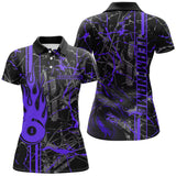 Maxcorners Purrple Grunge Billiard Jerseys Custom Fire Flame 8 Ball Dragon Team League Billiard Shirts