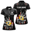 Maxcorners Funny Claw Tearing US Flag 9 Ball Pool Custom Billiard Shirts For Men, Patriotic Billiard Jerseys LM2707