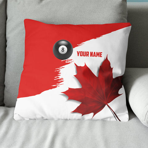 Maxcorners Personalized Canada Leaf Billiard Pillow