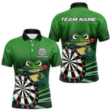 Maxcorners Personalized Green Funny Frogz Darts Shirts For Men And Women Custom Darts Team Jerseys Outfit, Darts Gifts