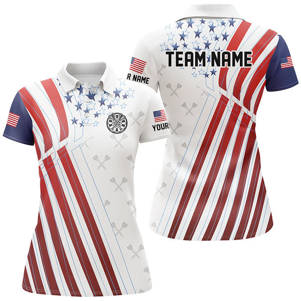 Maxcorners American Flag Darts Pattern Darts Jersey Customized Name 3D Shirt