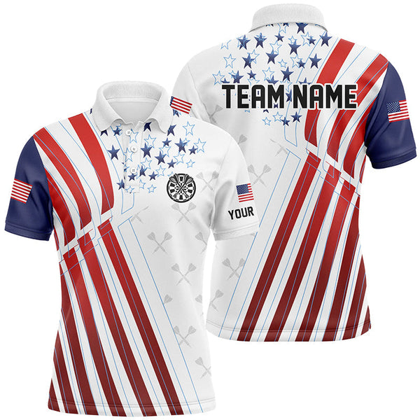 Maxcorners American Flag Darts Pattern Darts Jersey Customized Name 3D Shirt