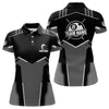 Maxcorners Billiard Jerseys For Men Custom Polo & Quarter-Zip Billiard Shirts, Team Pooler Short Sleeve |White