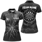 Maxcorners Black Darts Thunder Lightning Darts Jersey Customized Name, Team Name 3D Shirt Unisex