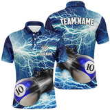 MaxCorners Billiard Funny 10 Ball Pool Rush Out Customized Name, Team Name 3D Polo Shirt