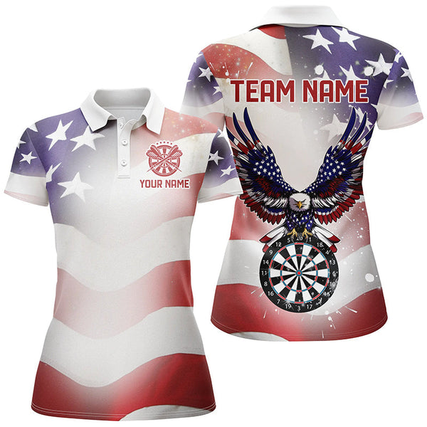 Maxcorners American Flag Eagle Darts Jersey Customized Name, Team Anme 3D Shirt