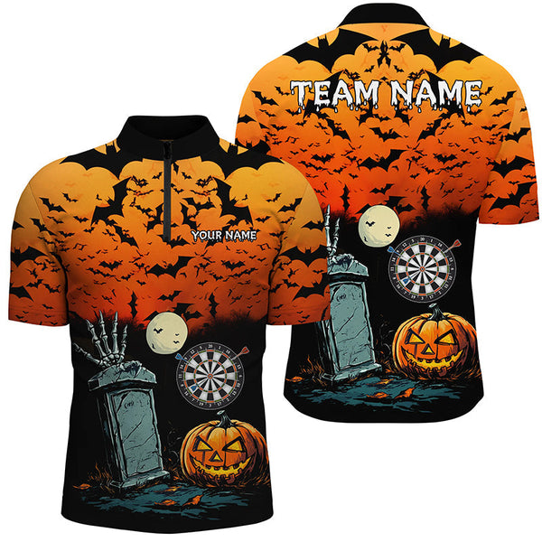 Maxcorners Halloween Spook Night Darts Jersey Customized Name, Team Anme 3D Shirt