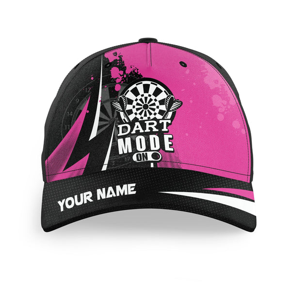 Maxcorners Darts Pink Darts Mode On Personalized Name 3D Cap