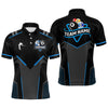 Maxcorners Personalized 8 Ball & 10 Ball Pool Billiard Polo, 1/4 Zip For Men&Women Custom Team Billiard Jersey