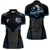 Maxcorners Personalized 8 Ball & 10 Ball Pool Billiard Polo, 1/4 Zip For Men&Women Custom Team Billiard Jersey
