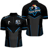 Maxcorners Personalized 8 Ball & 10 Ball Pool Billiard Polo, 1/4 Zip For Men&Women Custom Team Billiard Jersey