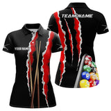 Maxcorners Personalized Billiard Cue Sport 3D Polo Shirts