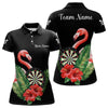 Maxcorners Personalized Tropical Flamingo Darts Shirt For Men, Funny Darts Jerseys Custom Darts Gifts LM0607