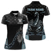Maxcorners Flame Darts & Scorpion Men's Darts Shirt - Custom Name For Steel Blue Darts Jersey LM1506