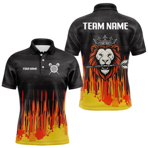Maxcorners Multi-Color Crown Lion Dart Arrow Custom Dart Shirt For Men, Dart Team Jerseys