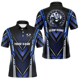 Maxcorners Navy Eagle Dartboard Modern Darts Shirt For Men - Custom Name For Darts Jersey MT2306