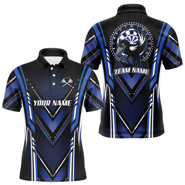 Maxcorners Navy Eagle Dartboard Modern Darts Shirt For Men - Custom Name For Darts Jersey MT2306