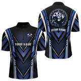 Maxcorners Navy Eagle Dartboard Modern Darts Shirt For Men - Custom Name For Darts Jersey MT2306