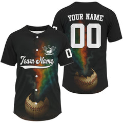 Maxcorners Men's Baseball Jersey Personalized Grunge Patriotic Baseball, Baseball Shirt For Newborn LM2608