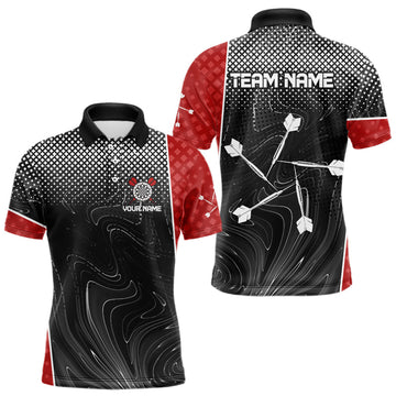 Maxcorners White Dart Arrow Custom Hexagon Dart Shirts For Men, Dart Team Jerseys
