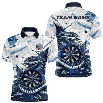 Maxcorners Red & Grey Smokes Dartboard Custom Men Darts Polo Shirts Grunge Dart League Jerseys LM0101