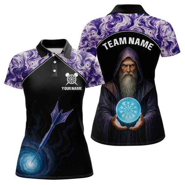 Maxcorners Mystic Sorcerer Dartboard Men's Magical Darts Shirt - Custom Name For Darts Jersey MT1706