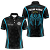 Maxcorners Azure Wings With Dart Arrow Men's Funny Darts Shirt - Custom Name For Darts Jersey LM2206