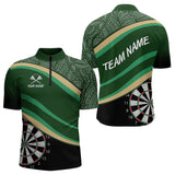 Maxcorners Leafy Whirl Dart Boards Darts Funny Shirt For Men - Custom Team & Player Name