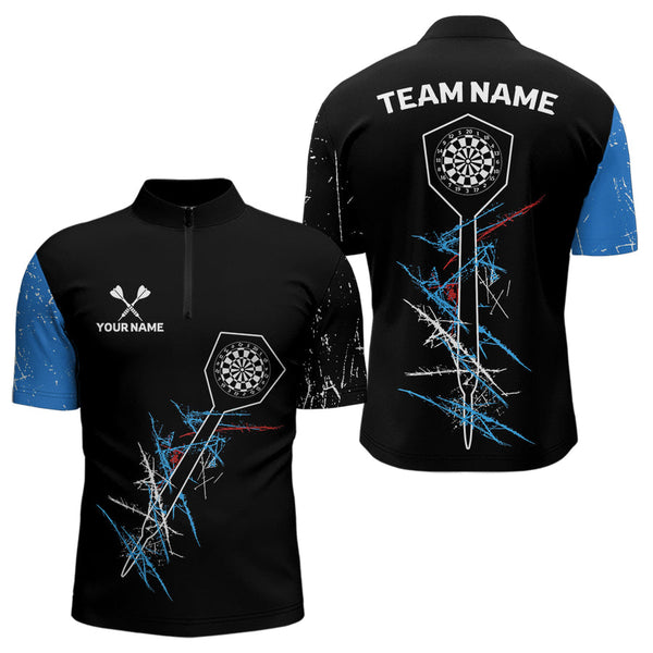 Maxcorners Darts Dart Arrow Scratches Effect Custom Dart Shirt For Men, Dart Team Jerseys