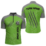 Maxcorners Grey Scratches & White Thunders Men's Darts Shirt - Custom Name For Dart Players MT1006