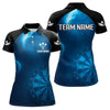 Maxcorners Galaxy-Themed Darts In Space Men's Darts Shirt - Custom Name For Dart Players MT1006