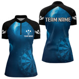 Maxcorners Galaxy-Themed Darts In Space Men's Darts Shirt - Custom Name For Dart Players MT1006