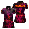 Maxcorners Purple Neon Eagle Dartboard Custom Darts Polo Shirt For Men - Darts Team Jersey LM1307